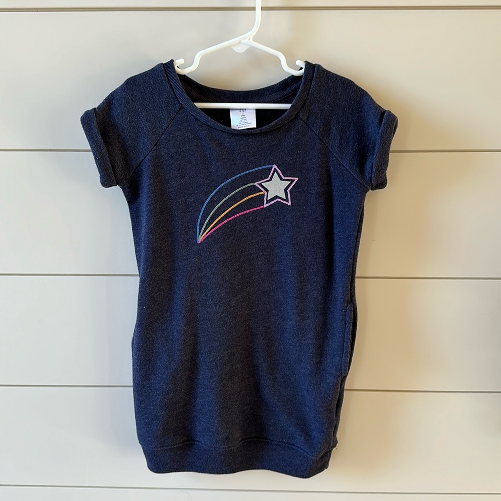 Gap toddler girl short sleeve sweatshirt dress